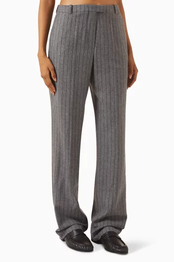 Straight-fit Pants in Wool-blend