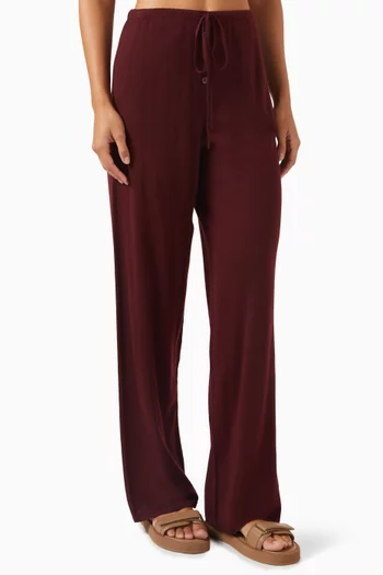 Straight-fit Pants in Wool-cashmere