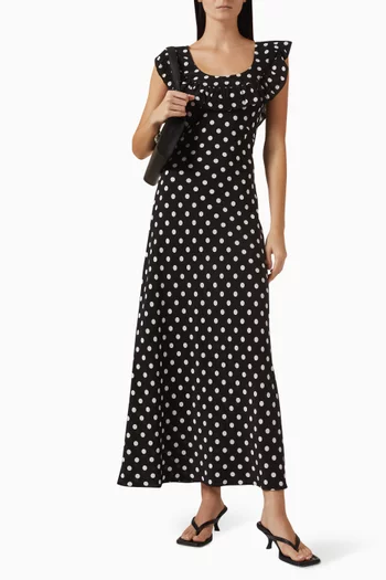 فستان ميني حرير كريب