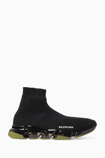 Speed 2.0 Clear Sole Sneakers in Technical Knit
