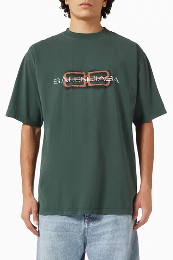 BB Icon Stencil Medium-fit T-shirt in Dry Jersey