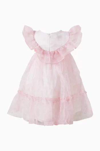 Bow Ruffle Dress in Tulle