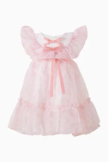 Bow Ruffle Dress in Tulle