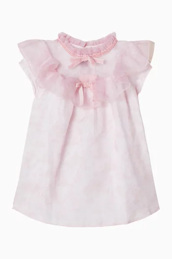 Bow Ruffle Dress in Tulle