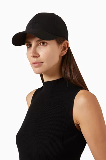 كاب بيسبول آري مطرز بشعار الماركة قطن