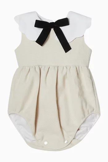 Bow-appliqué Romper
