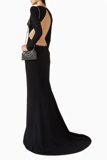 Backless Maxi Dress in Jersey