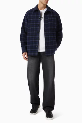 Check Overshirt in Wool