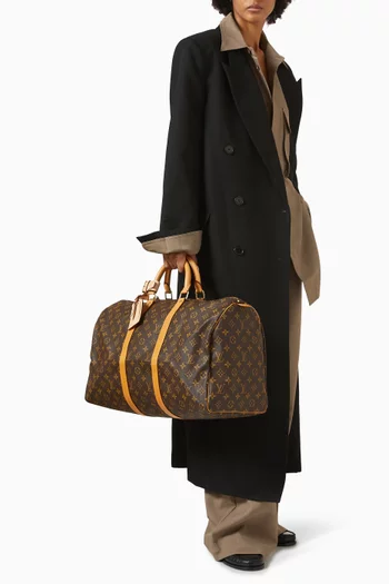Keepall 50 Monogram Bag in Coated Canvas