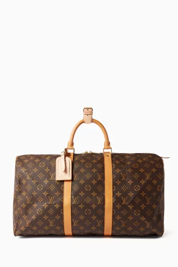 Keepall 50 Monogram Bag in Coated Canvas