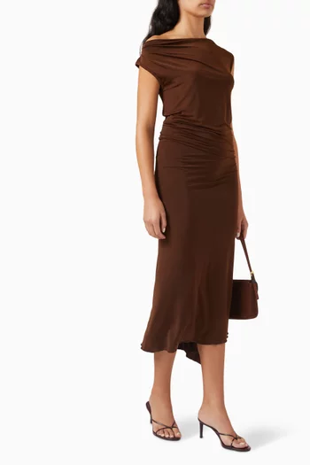 Midi Slip Skirt in Jersey