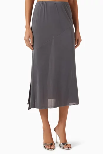 Midi Slip Skirt in Jersey