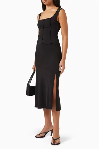 تنورة داليا بتصميم سهل الارتداء قطن جيرسيه