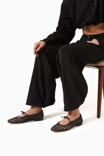 Marcie Ballet Flats in Woven Fabric