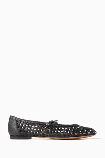 Marcie Ballet Flats in Woven Fabric
