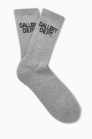 Logo Socks in Cotton-blend