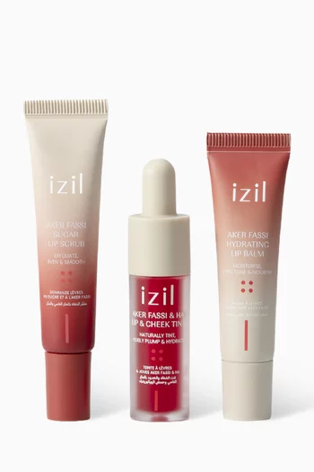 مجموعة ثلاثية بالعكر الفاسي والخشخاش لإشراقة الشفاه، توفير 15%