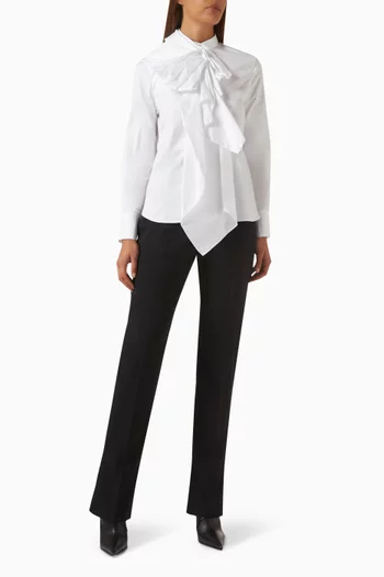 Ruffled Shirt in Cotton