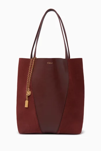 حقيبة يد سبين جلد حُبيبي وجلد شمواه