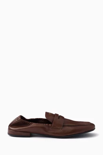 Shuffle Loafers in Antiqued Leather