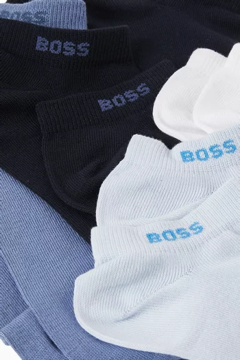Ankle Socks in Cotton-blend, Set of 5