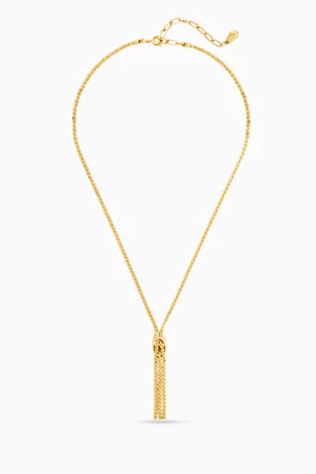 1980s Vintage Triple Tassel Drop Necklace
