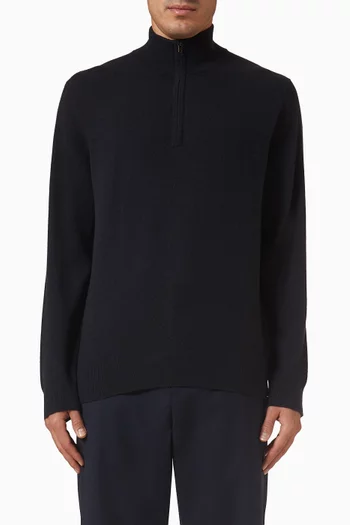 سترة بسحّاب قصير كشمير