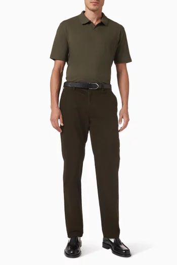 تي شيرت بولو بياقة جوني مزيج قطن