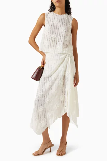  تنورة أميلي متوسطة الطول