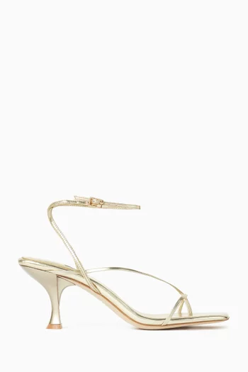Fluxx 70 Sandals in Metallic Leather