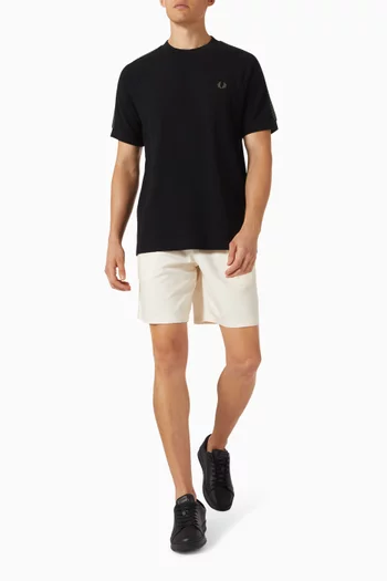 Tennis Grip Taped T-shirt in Cotton Piqué