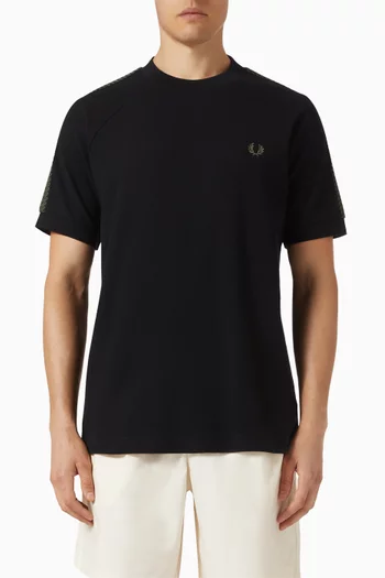 Tennis Grip Taped T-shirt in Cotton Piqué