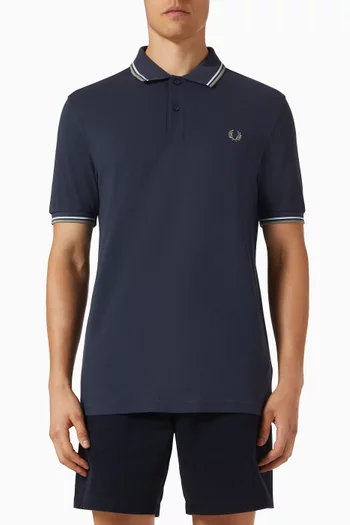 Twin Tipped Polo Shirt in Cotton Piqué