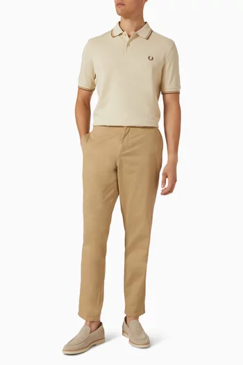 Twin Tipped Polo Shirt in Cotton Piqué