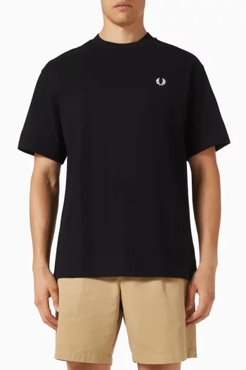 تي شيرت بقصة فضفاضة قطن