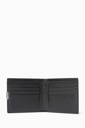 Soft Tab Bifold Wallet in Leather