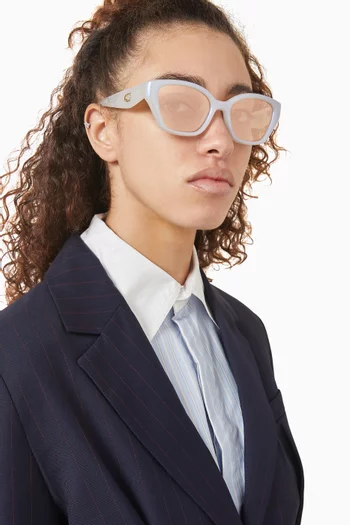 Irregular Sunglasses in Acetate