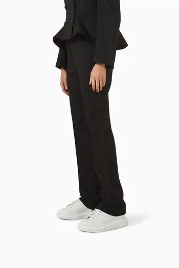 Oversized Sneakers in Calf Leather