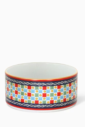 Carretto Sicilano Round Box in Porcelain