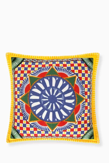 وسادة متوسطة بنقشة كاريتو سيسيليانو جاكار كشمير