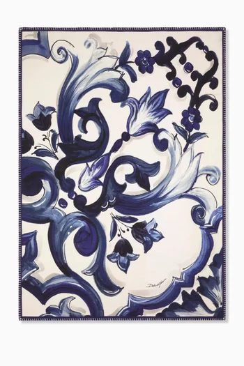 بطانية بنقشة بلو ميديترانيو صوف