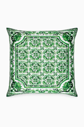Small Mediterraneo Cushion in Duchesse Cotton, 45 x 45cm