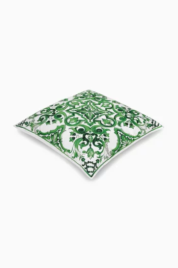 Medium Maiolica-print Cushion, 60 x 60