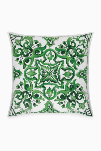 Medium Maiolica-print Cushion, 60 x 60