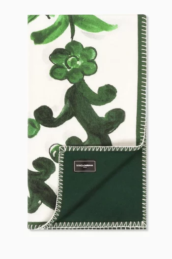 بطانية بنقشة بلو ميديترانيو صوف