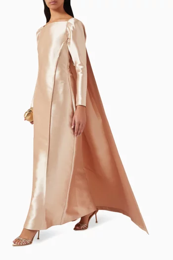 فستان سهرة بكاب