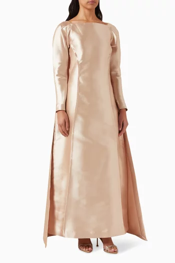 فستان سهرة بكاب