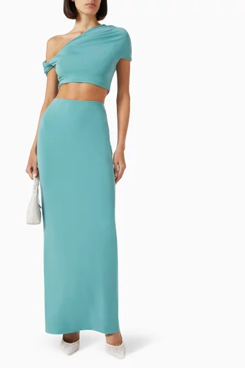 بلوزة إيدا قصيرة كوبرو مضلع