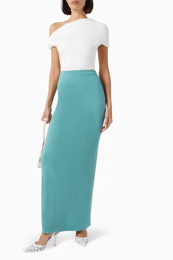 Ida Twist Top in Rib Cupro