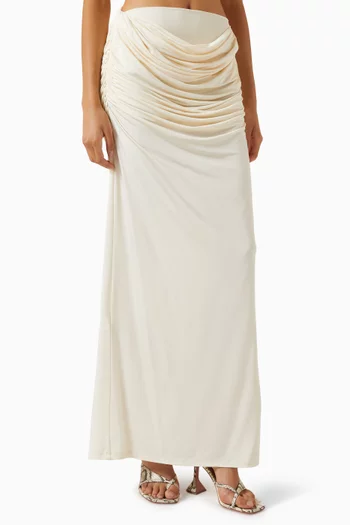 Raffy Draped Skirt in Jersey
